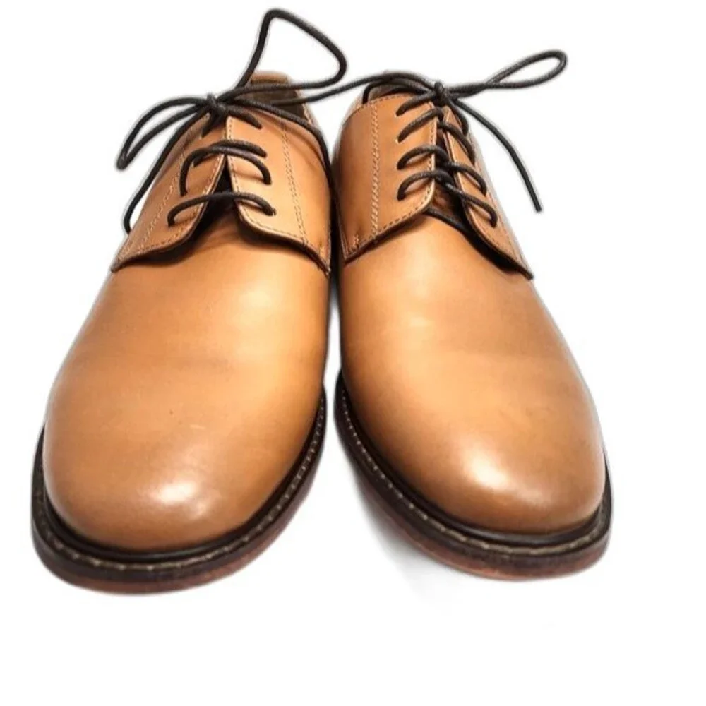 J75 by Jump Pablano Light Brown Leather‎ Lace Up Oxfords Size 11